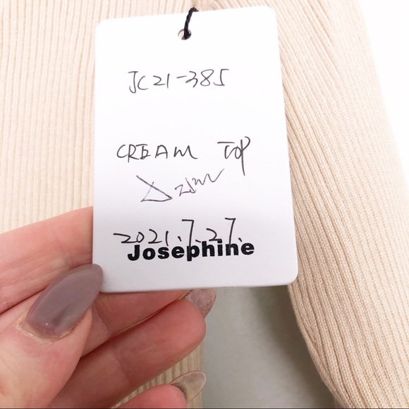 Olivaceous ribbed cardi Cardigan cream - Picture 6 of 16